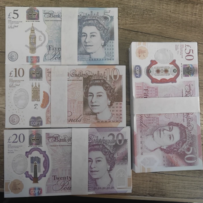 Prop Money UK Pound GBP US Dollar Euro Movie Prop Realistic Prop Money Creative High Quality Various Denominations