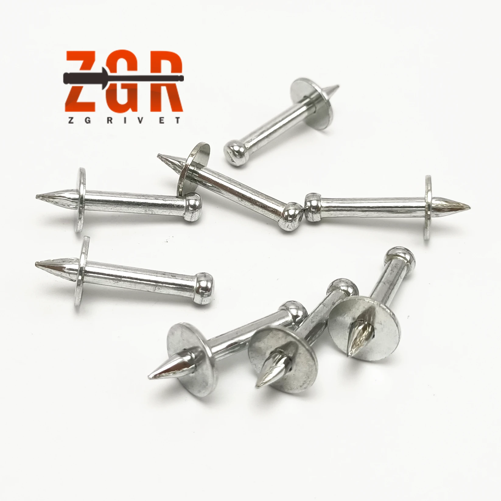 ZGR Drive Pins With 25Mm Washer For Powder Actuated Tool Fasteners Concrete Shooting Nails