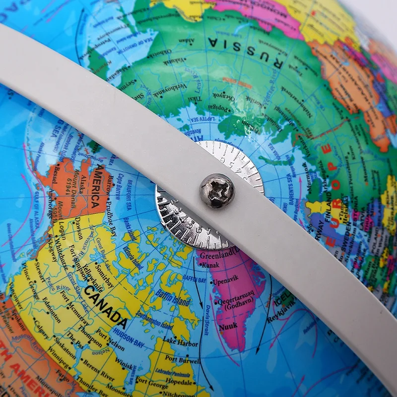 20cm Globe Factory Direct LED Light World Earth Map PVC Levitating Globe With Metal stand