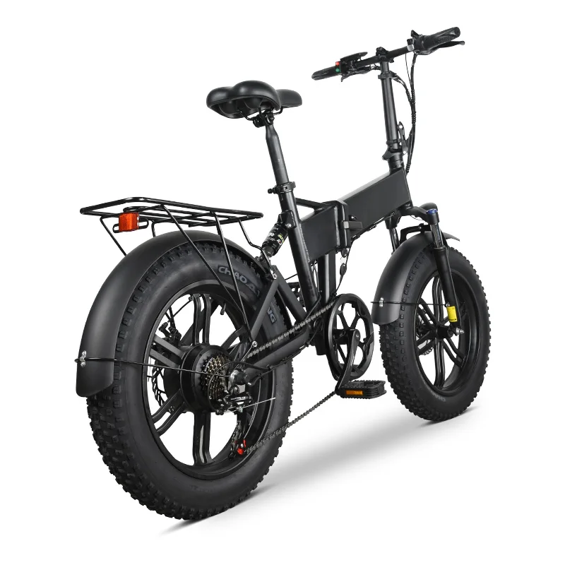 MZ-1148V 500W Elektrische Fiets Full Suspension Adult 20 Inch Fat Tire Electric City Moped Bike Foldable FatBike Ebike