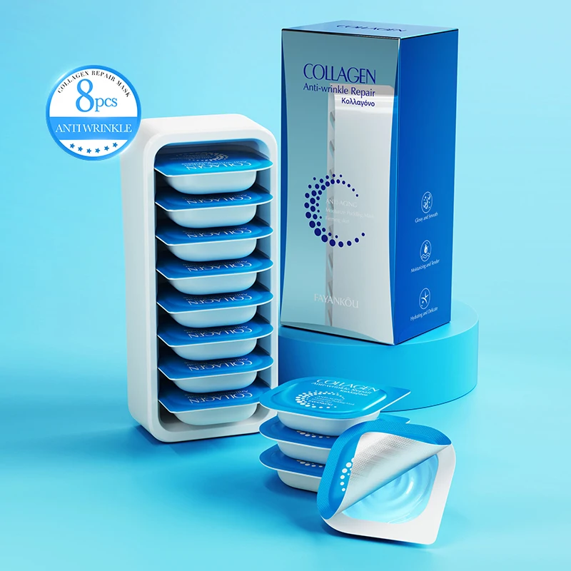 OEM FAYANKOU Private Label Delicate Skin Anti-Wrinkle Repair Collagen Face Mask Whitening Moisturizing Pudding Facial Mask