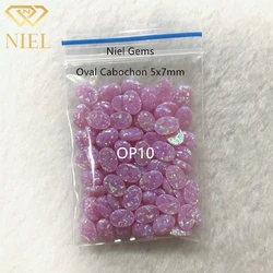 Colorful synthetic stones price rainbow niel gems cabochon fire opals for sale gems pink opal loose stone