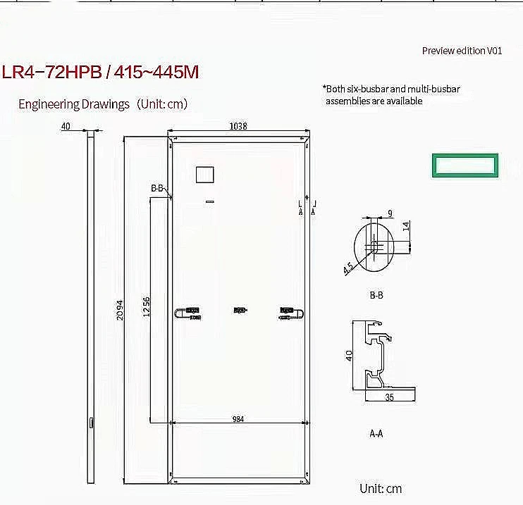 Лидер продаж полностью черная моно солнечная панель Longi Tesla Pv 425 Вт