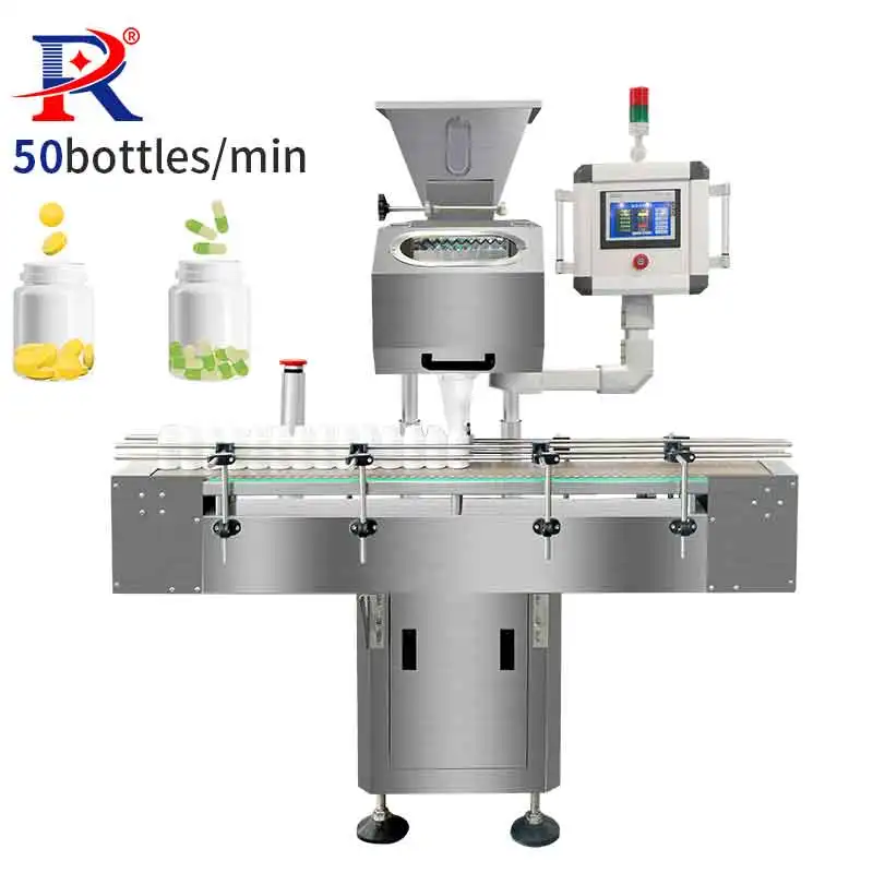 8 Lane Electronic Automatic Tablet Counter Capsule Counting And Bottling Machine For Bottle Filler