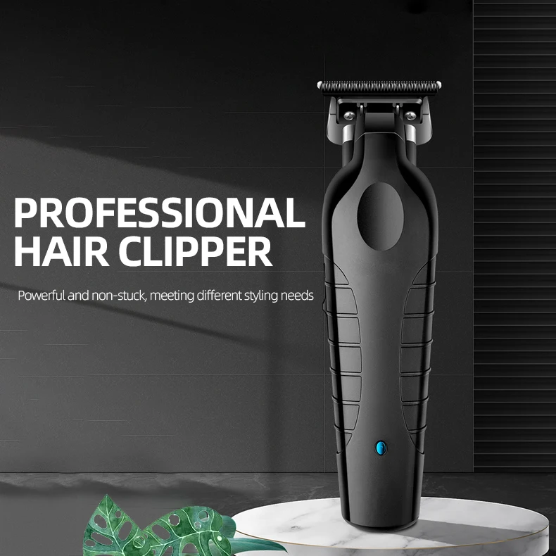 Professional Hair Clipper Salon Men Trimmer Rechargeable Cordless Men Beard Trimmer Black Hair Shaver