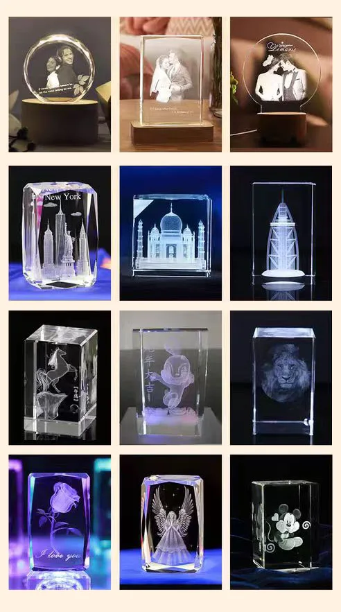 2024 новые очки Cristal Cube 3d кристалл лазерный подповерхностный гравировальный станок