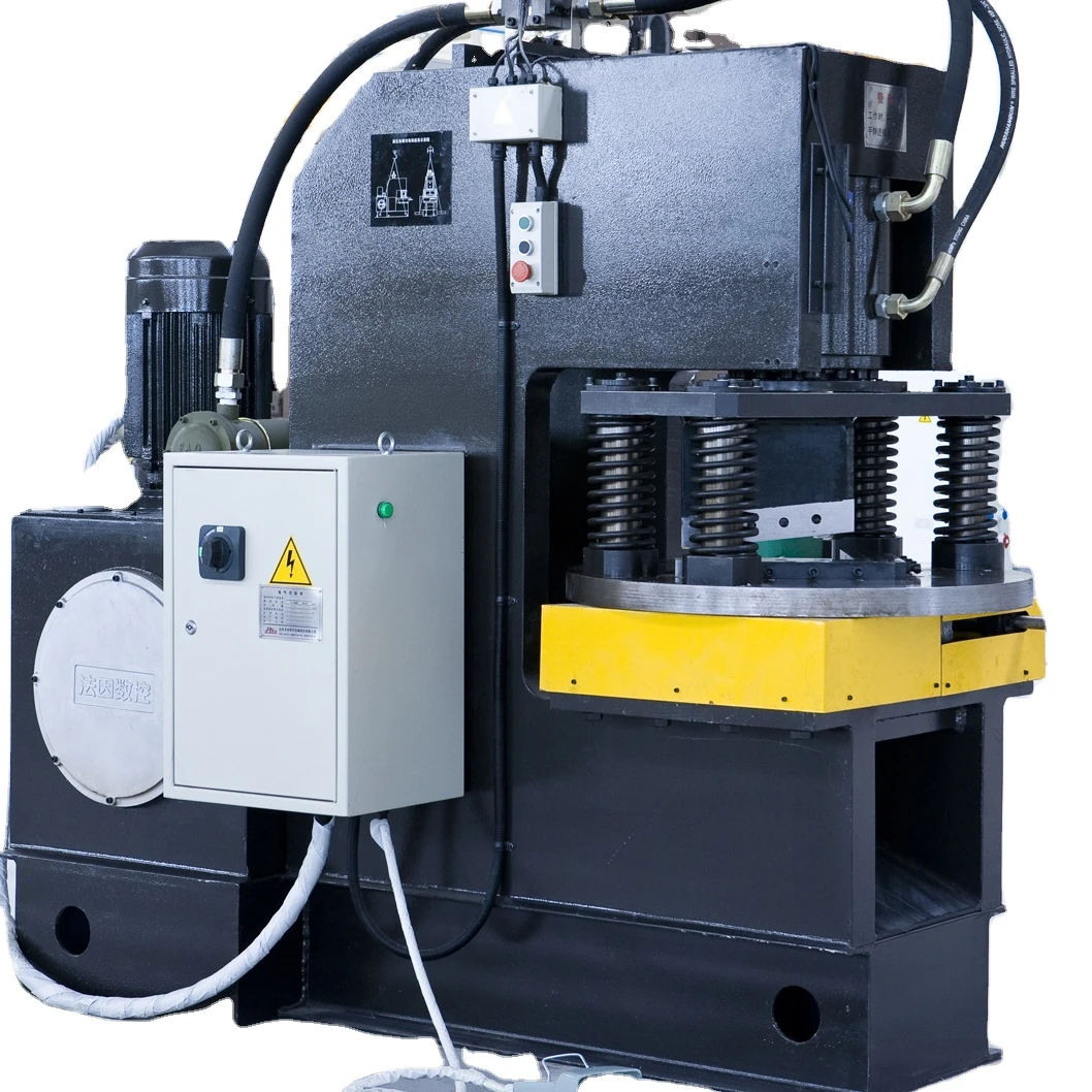 ACH200  FINCM  Communication Tower  CNC  Hydraulic  Square tube  Angle  Notching Machine