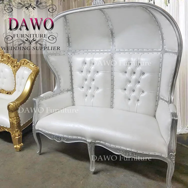 Bride and groom wedding sofa cheap high back chairs