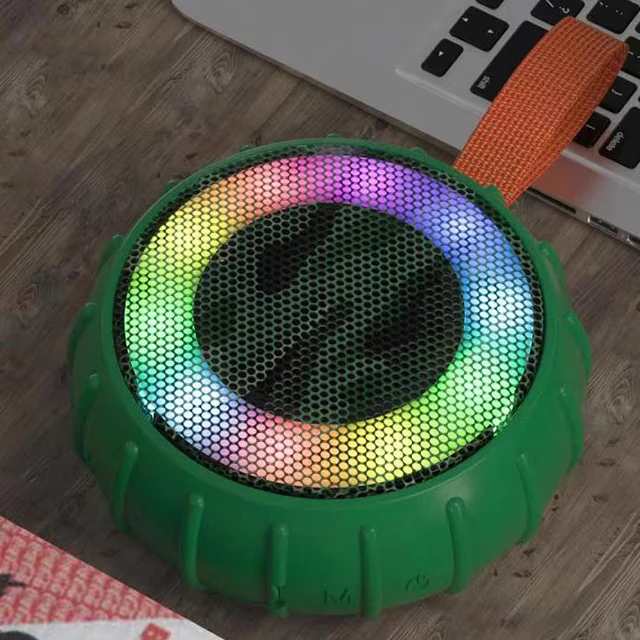IPX6 Waterproof LED Colorful Speaker Portable Mini Wireless BT Speaker For Outdoors And Sports