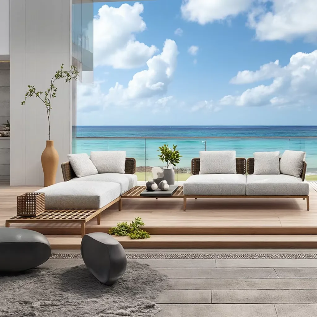 Уличная садовая мебель белый Балконный стул металлический набор для бистро из ротанга любой погоды плетеный уличный диван