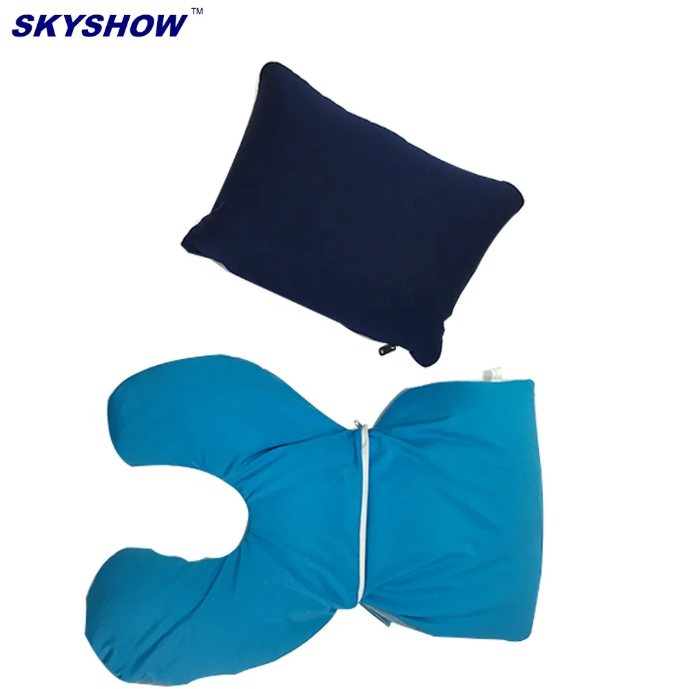 Microbeads U Shape Travel Neck Pillow,2 In 1 Travel Pillow