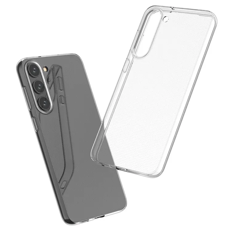 Wholesale Soft TPU HD Clear Phone Case For Samsung Galaxy S23 Plus transparent crystal phone case