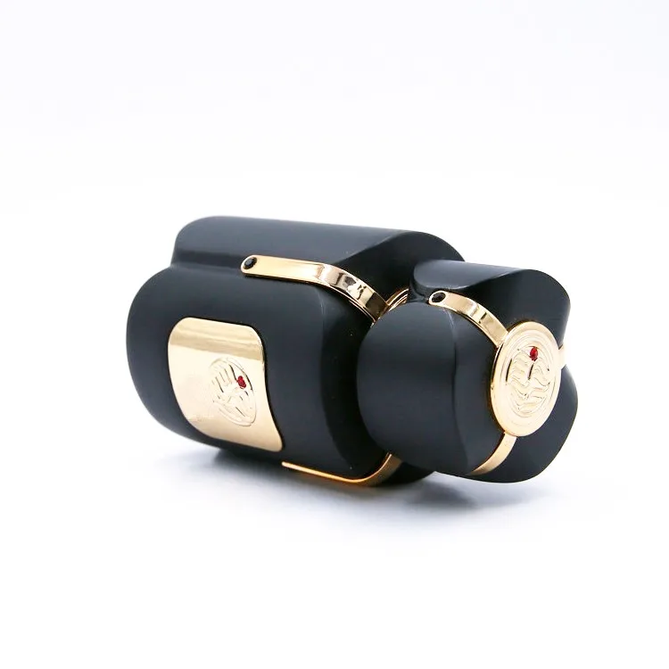  Unique Design Matte Black Cylinder Luxury Glass Perfume Spray Bottle