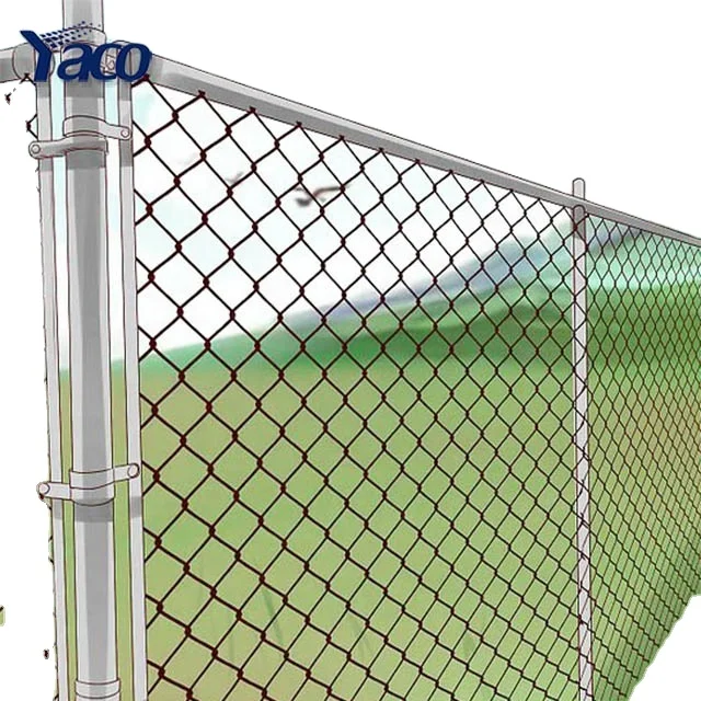 6 ft x 50 ft 9 gauge 3mm wire hot dip galvanized  chain link fence wire mesh cyclone wire mesh