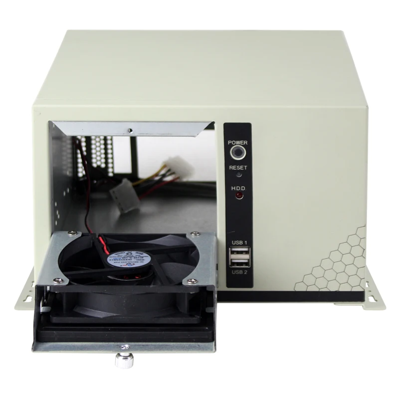 Rts Tp2143 Mini Itx Pc Industrial 2 Full-Height Pci Slots Wall Mount Server Case Box Hdd Bay Psu Chassis Flex 1U Psu