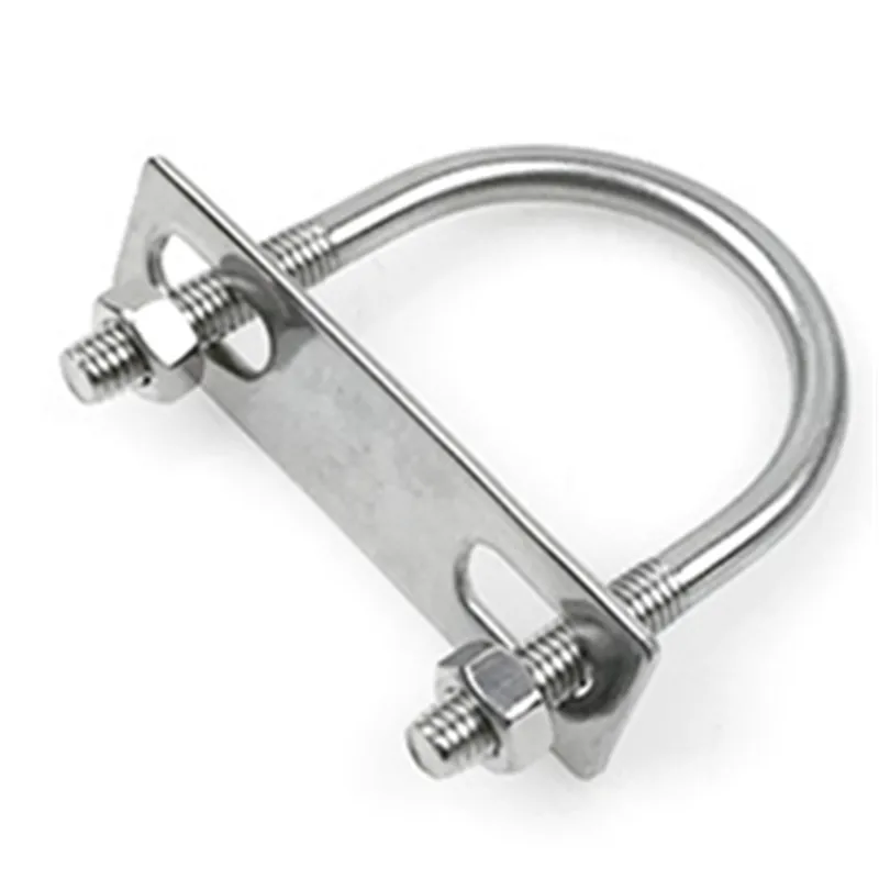 U bolt 304 stainless steel U bolt U tube clamp clamp fixed buckle mount M12M16M20M24 bolt Fasteners Accept Customization