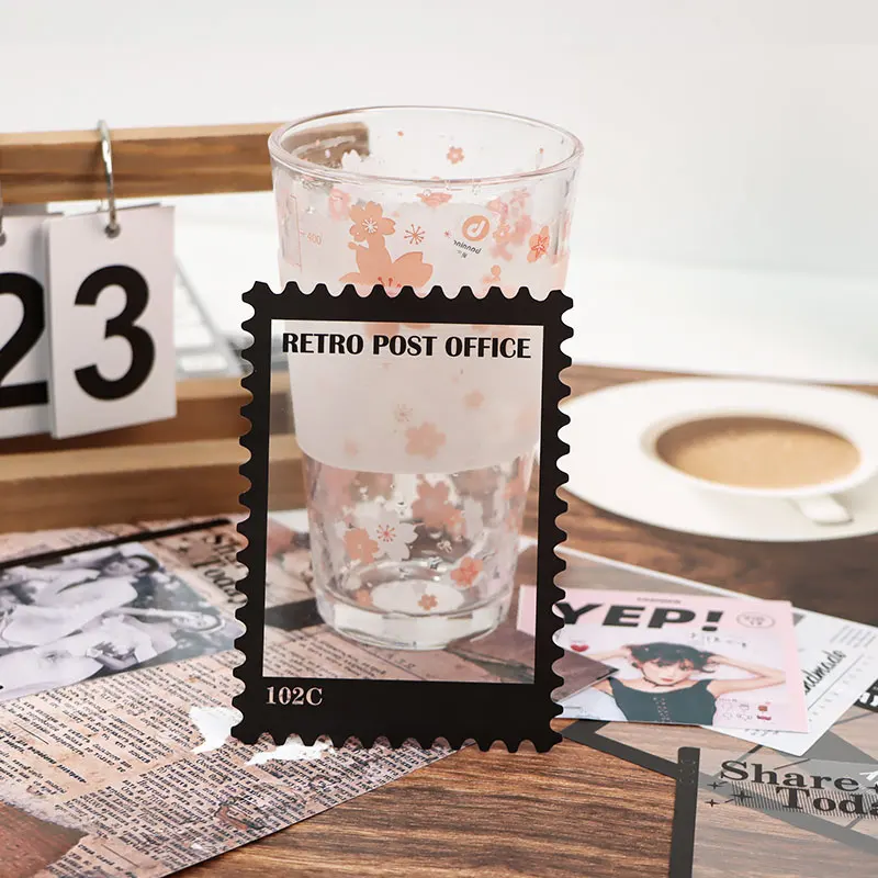 15sheets Vintage Photo Film Frame PET Sticker Package DIY Diary Junk Journal Decoration Label Stickers Album Scrapbooking