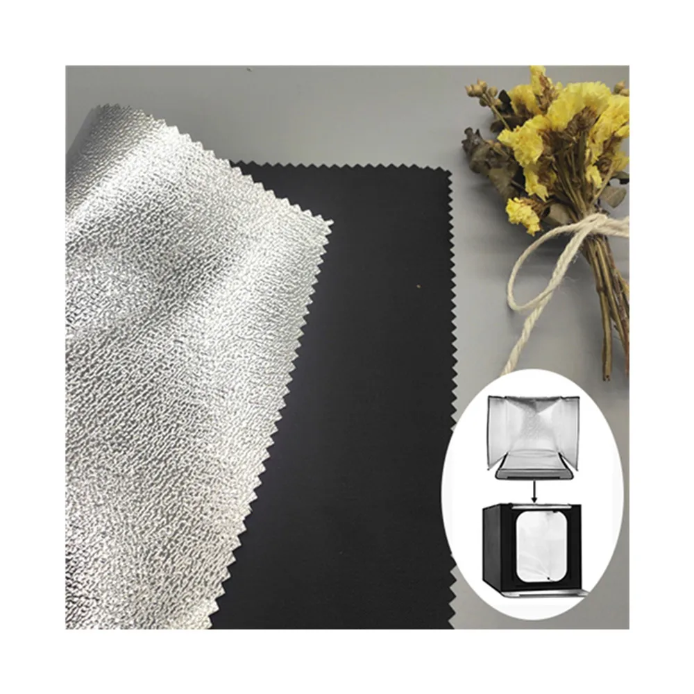 Danlu Textile 210D oxford fabric with pvc silver reflective fabric photographic reflective fabric for photography equipment