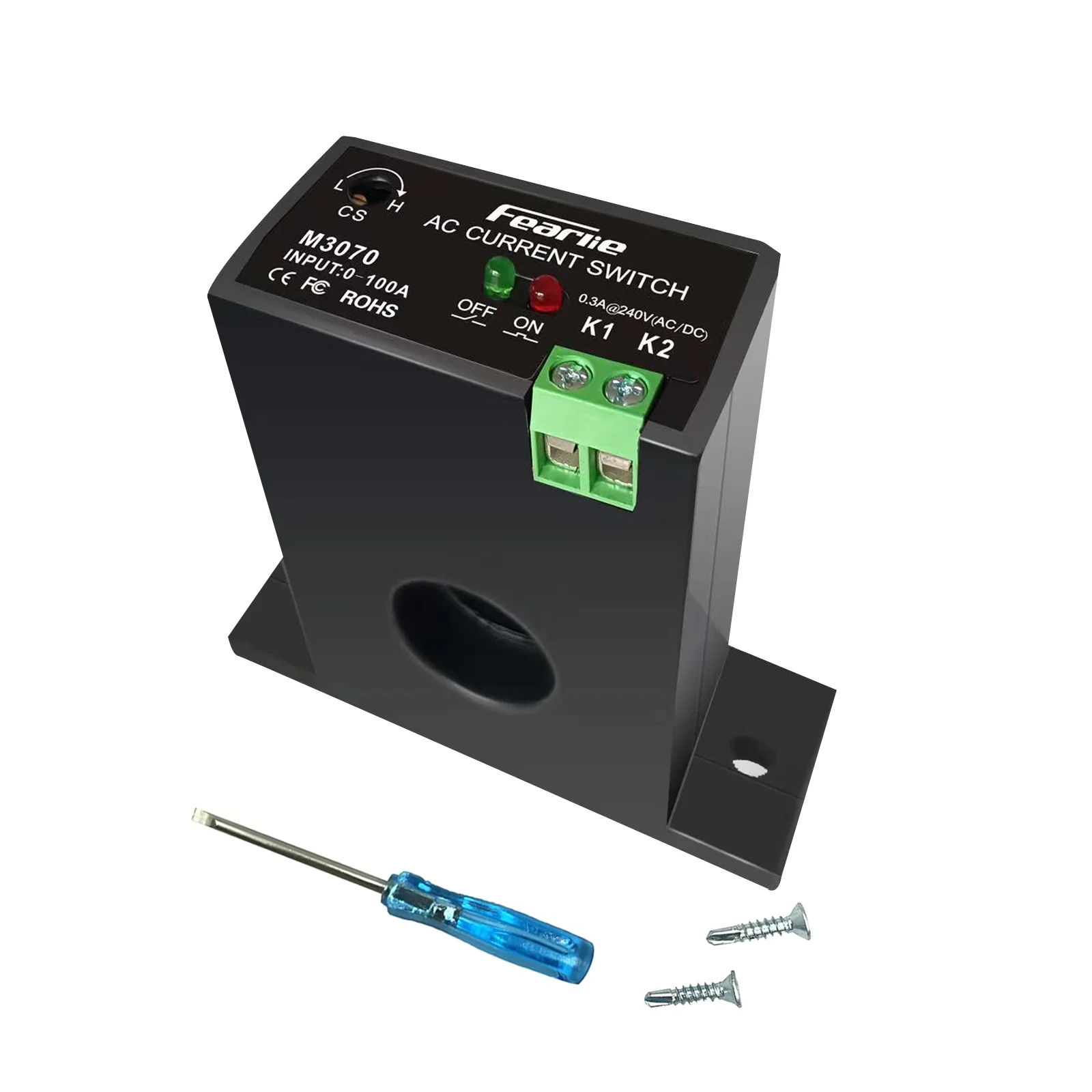 Normally Open Current Sensing Switch 0-100A Current Sensor Monitoring Relay (M3070)