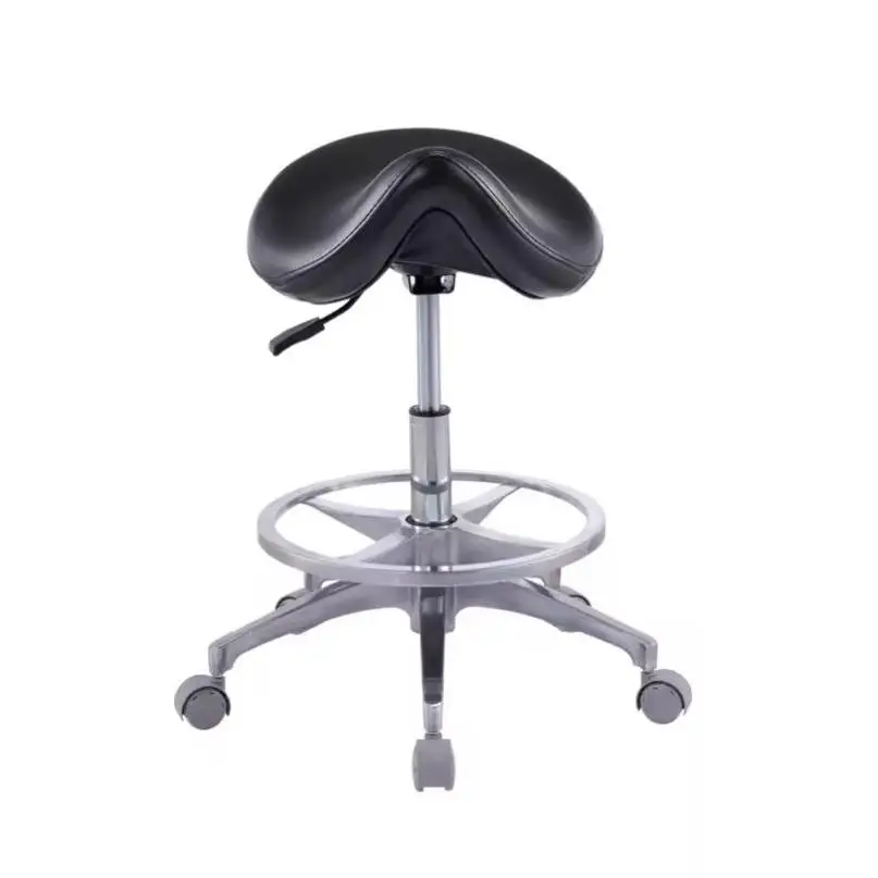 Ergonomic Dental Chair with Adjustable Backrest for Hospitals Aluminum Alloy Dental Chairs Dentist Stool Saddle Seat Chair