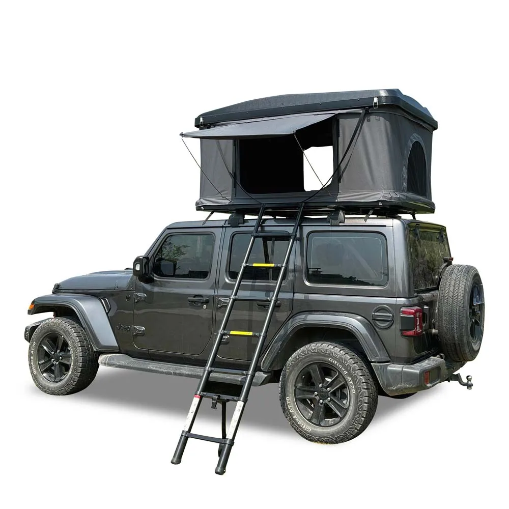 WILD CLOUD Outdoor ABS Hard Shell Big Space Straight Bracing Type Car Roof Top Tent Light Weight Car Roof Top Tent for SUV Jeep