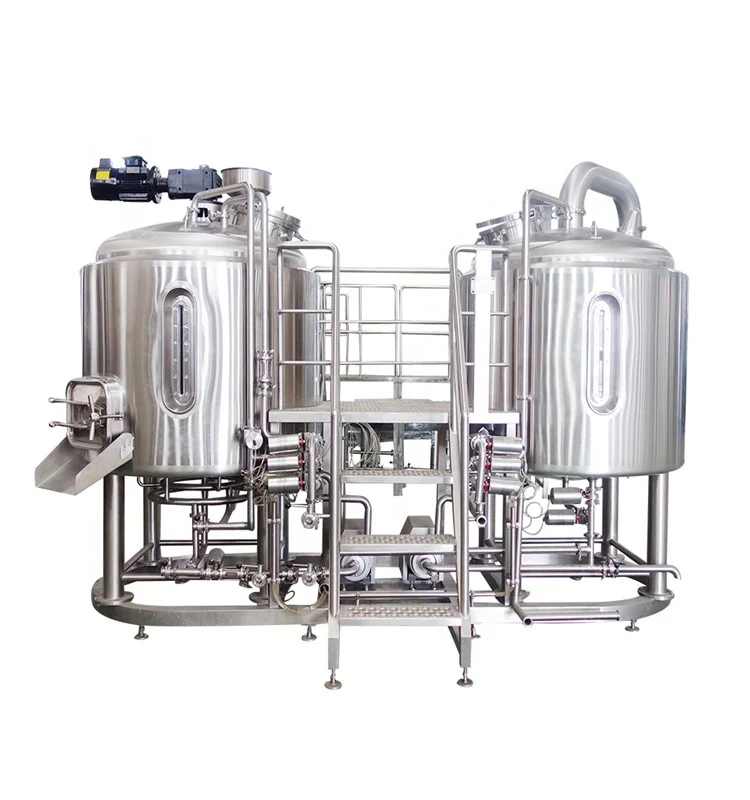 Steam heating brew kettle micro beer brewery fermentation machine