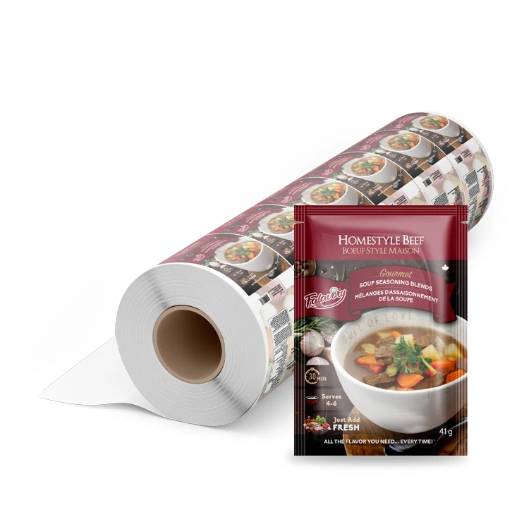 Custom Printed Aluminum Foil Holographic Cold Lamination Kraft Paper Sachet Potato Chips Packaging Plastic Film Roll