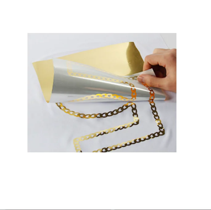 Screen printing heat transfer gold hot stamping foil film for textile