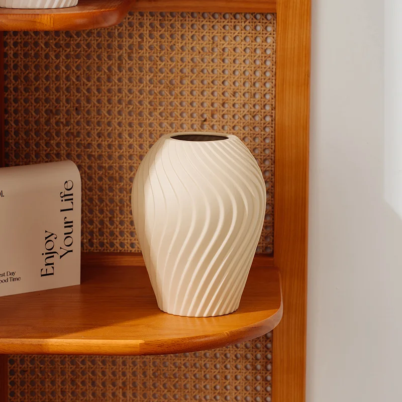 Matte Clay Porcelain Vase Wedding Decoration Ceramic Vases For Home Decor Nordic Art Craft Ornament