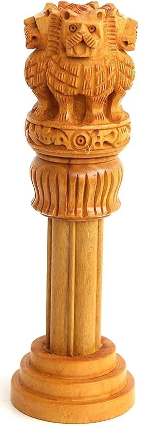 Декоративная деревянная эмблема Ashoka Stambh Индия Ashok Chakra Pillar Memento скульптура домашний офисный стол