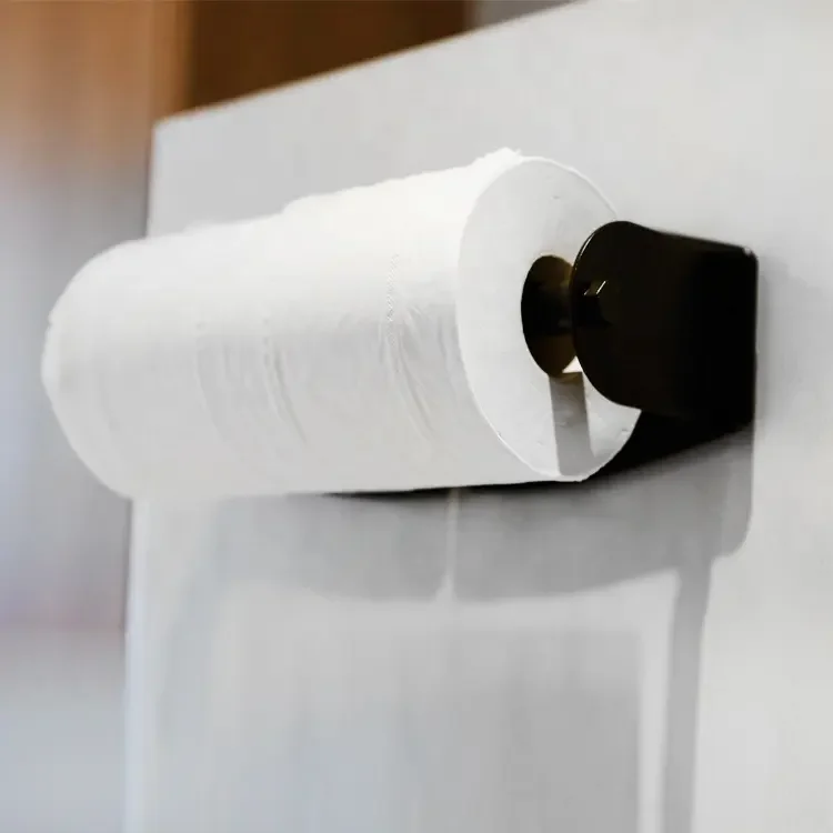 2 Pack Steel Magnetic Paper Towel Holder for Bathroom, Kitchen, Strong Magnetic