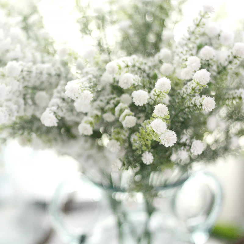Artificial flowers long stem wedding flower babys breath home wedding artificial flowers from china