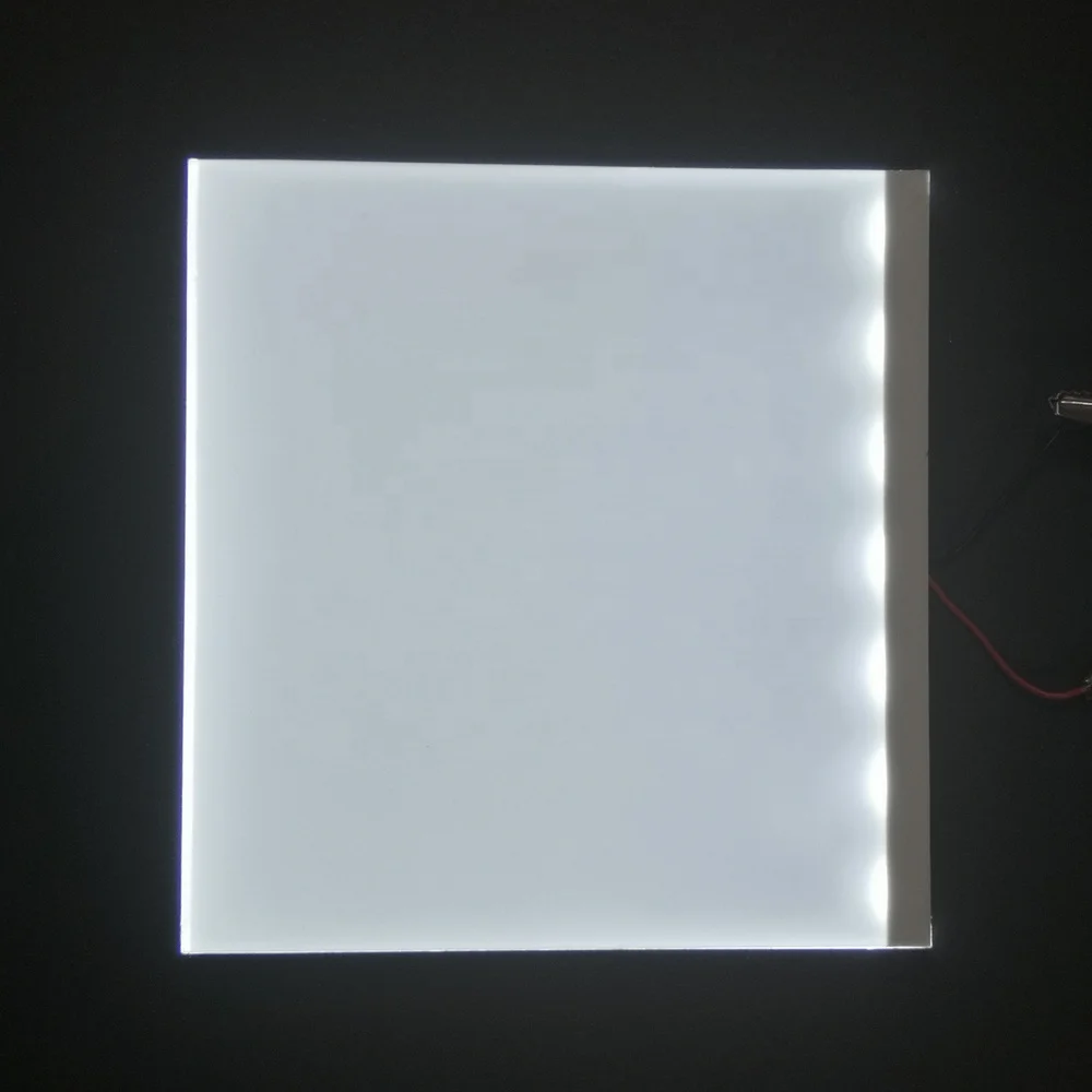 Custom size and shape white color led light backlight guide panel