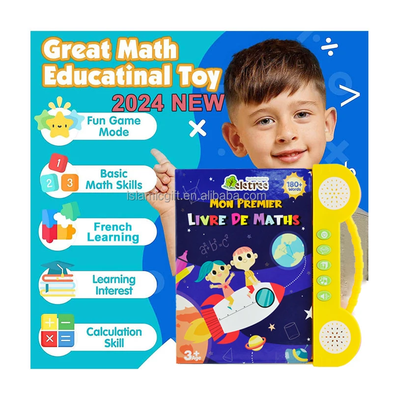 Kids Maths Game Electronic book Livre de Mathematiques Pour Les Enfants French English Teaching Resources Educational Toys