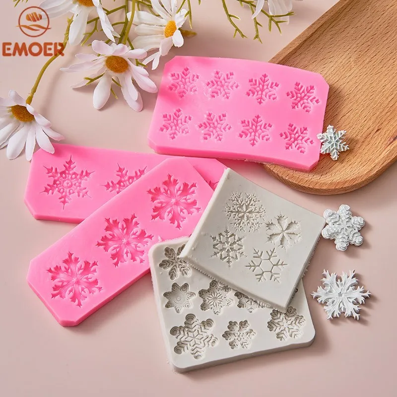 Snow Silicone Molds Castle Atmosphere Cake DIY Decorative Chocolate Flip Sugar Hot Selling Food Play Silicone Mold