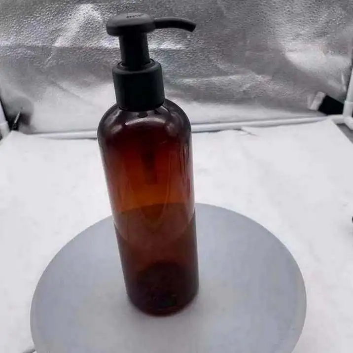 100ML 200ML 300ML Round Pet Plastic Pump Press Bottle For Body Wash Lotion Shower Gel Shampoo Packaging