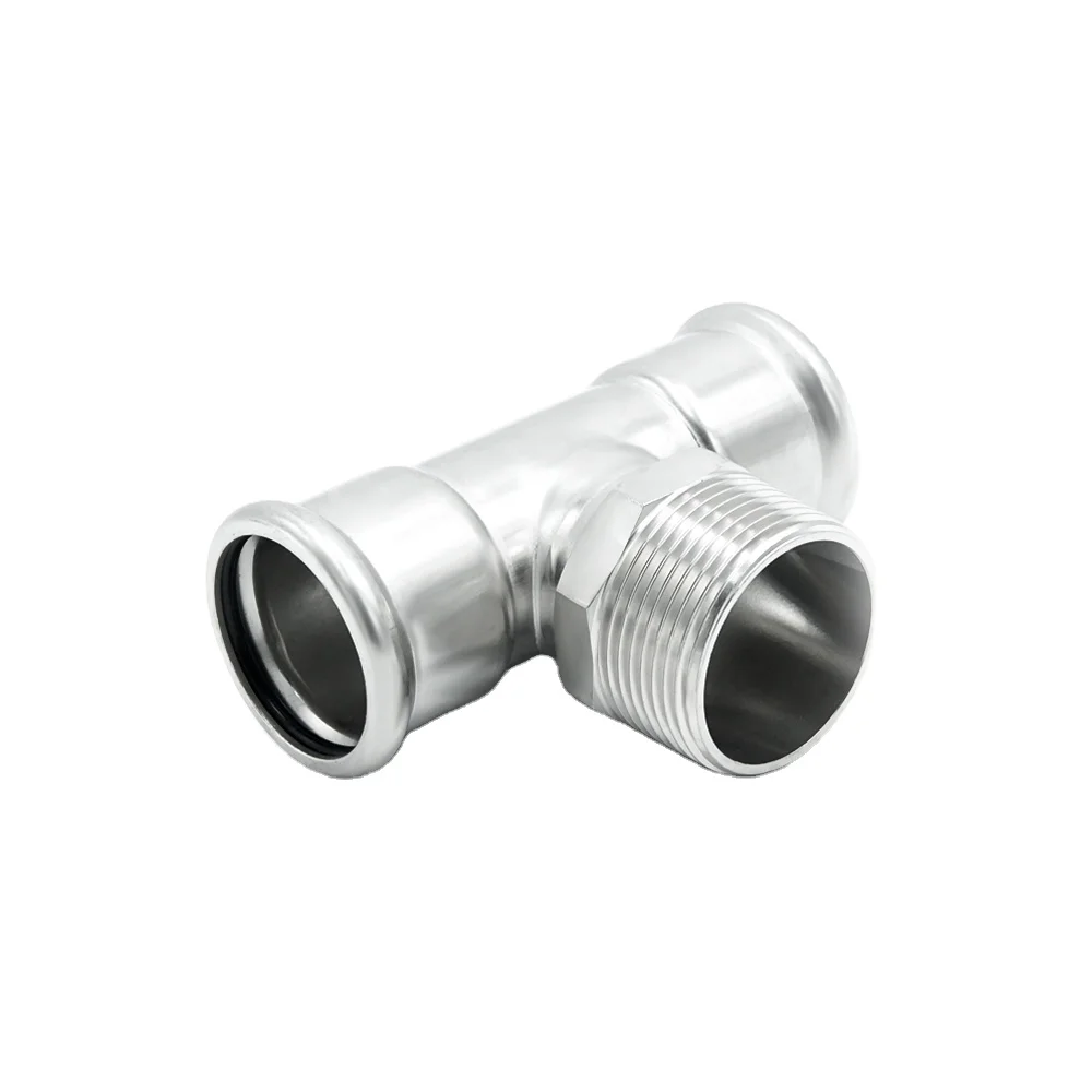 Фитинги из нержавеющей стали ss 304/316L Т-типа зажимные соединительные фитинги стандарт Китая DIN GB JIS