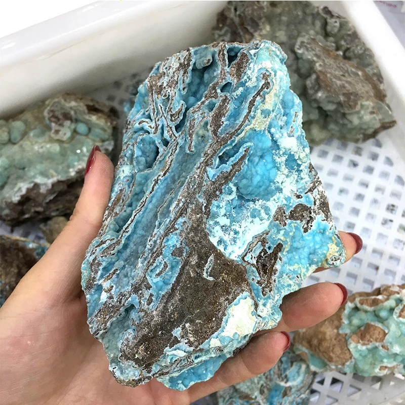 Hot Sale Nature Raw Rough Hemimorphite Mineral Samples Crystal Stone Healing for Home Decoration