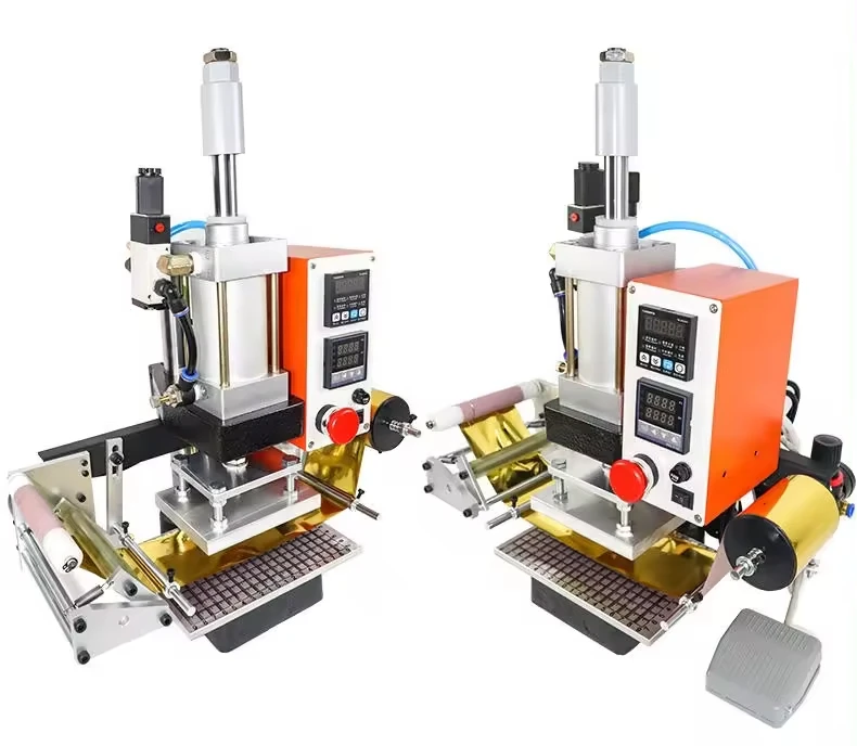Semi-automatic high quality digital pneumatic hot stamping machine Embossing hot stamping machine for leather marking