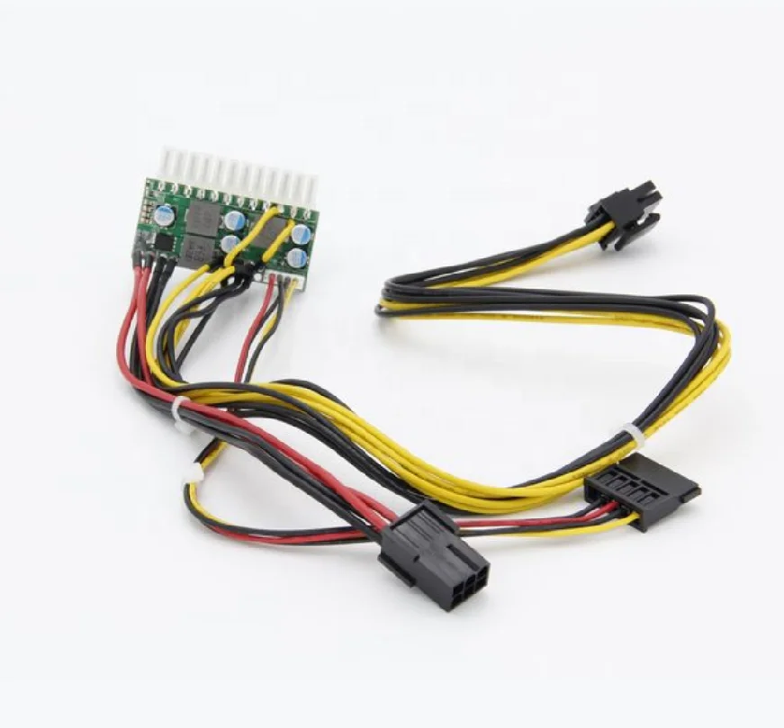 PCI-E 6pin вход DC-ATX-300W 350 Вт блок питания 24pin mini-ITX DC блок питания ATX PICO BOX DC ATX pico psu 300W atx