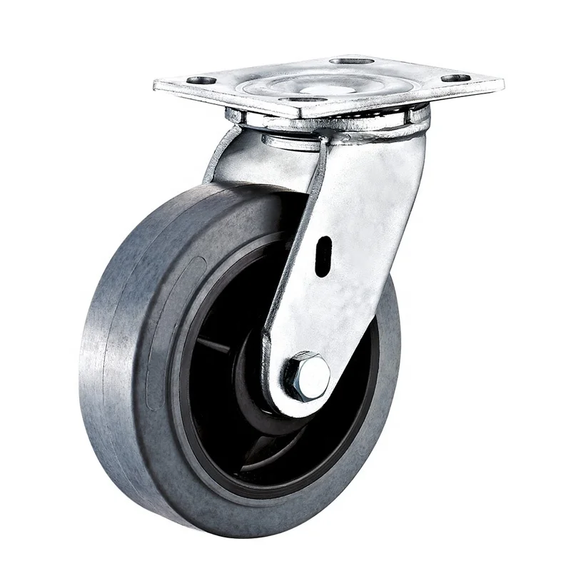 DLPO Forklift caster Swivel 1 ton heavy duty PU caster wheel for container trolley