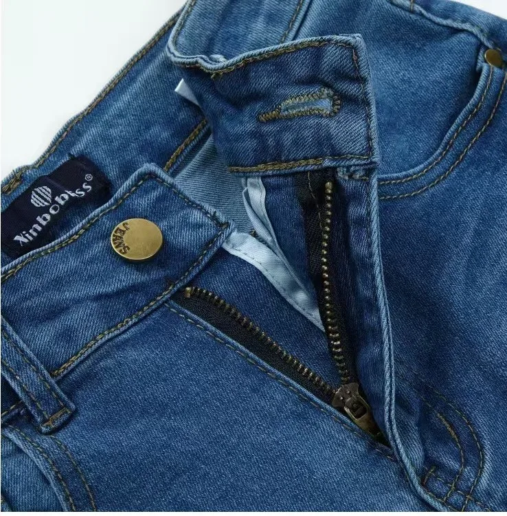Boys Jeans for 6-16 Years Spring Autumn Clothing for Kids jeans Clothing Trousers for Boys big boy denim pants light blue