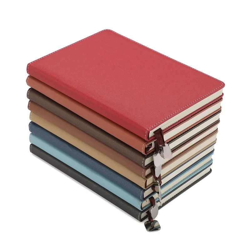 Wholesale A5 Notebook Leather Notebook Student Gift Stationery Notepad Business Conference Office Promotion Leather Book HX 80g