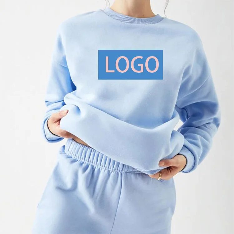 High Quality Women Unisex Sweatshirt With Logo Design Printing Oversized Made customized Embroidered Custom Crewneck