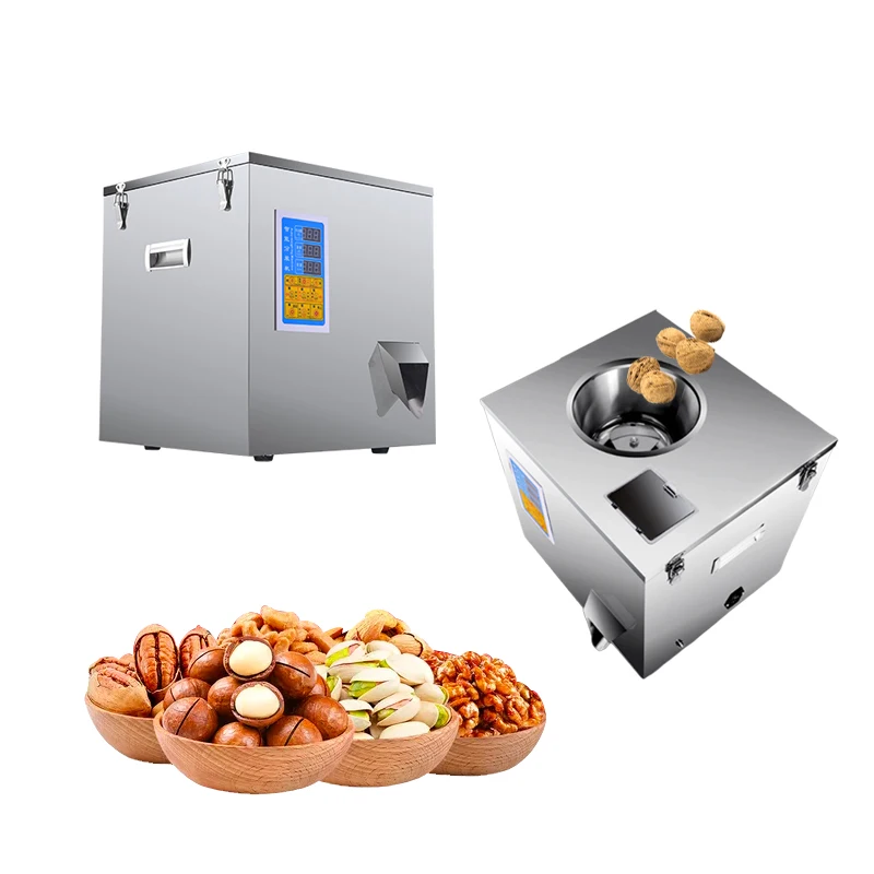 Manual Popcorn Dried Fruit Candy Gummy Jelly Biscuit Spring Roll Rotary Pick Counting Weighing And Filling Machine