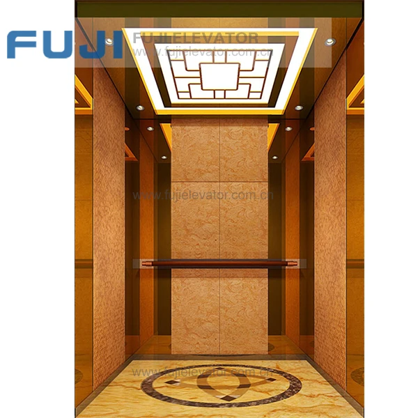 Office Building Commercial Lift Elevator Affordable Cost with Titanium Steel Cabin