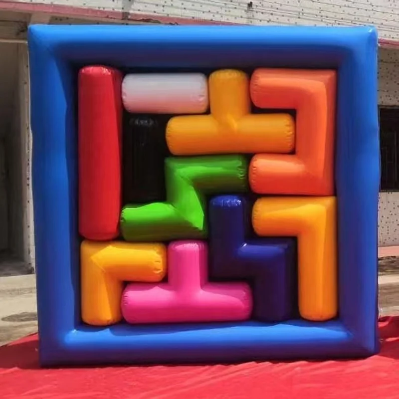 Popular Big Block Puzzle Inflatable Jigsaw Puzzles Game Team Building Game And Team Amusement Activities