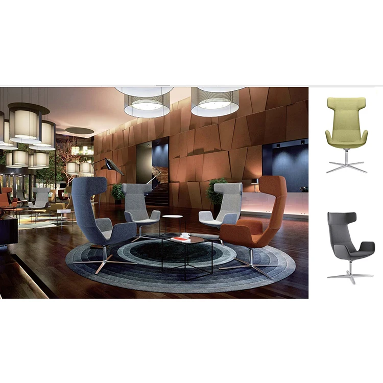 Офисная мебель, диван для гостиной, Домашний Деревянный тканевый напольный стул для отдыха с акцентом