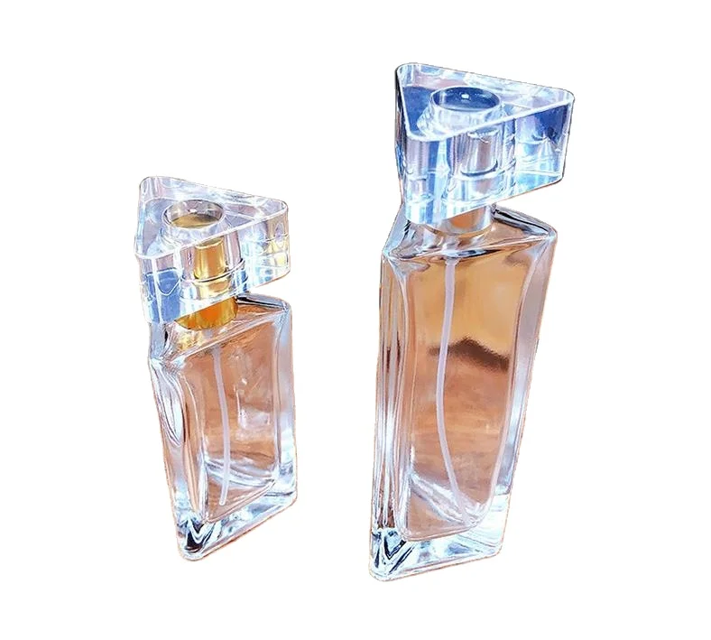 
Hot selling triangular prism glass perfume bottle 50ml 100ml perfume bottle 