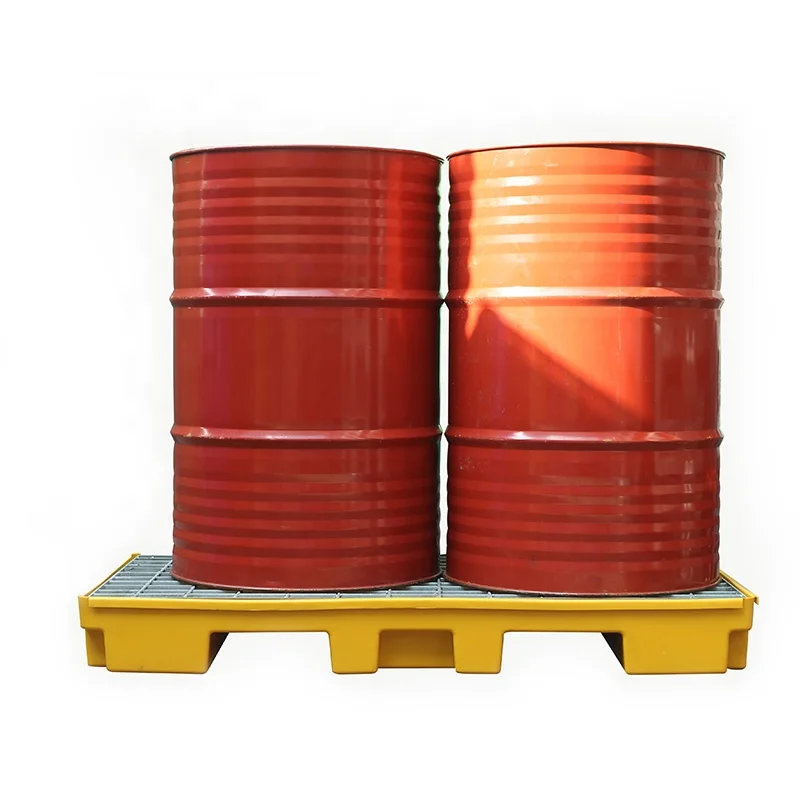 2 Drum Spill Pallet Hdpe Ibc For 4 Drums Oil Barrel Safe Storage Plastic Malaysia 1000X600 1200X1100